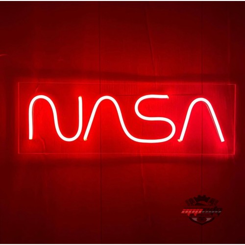 NASA Yazılı Dekoratif Neon Led Tablo, Neon Duvar Tabela